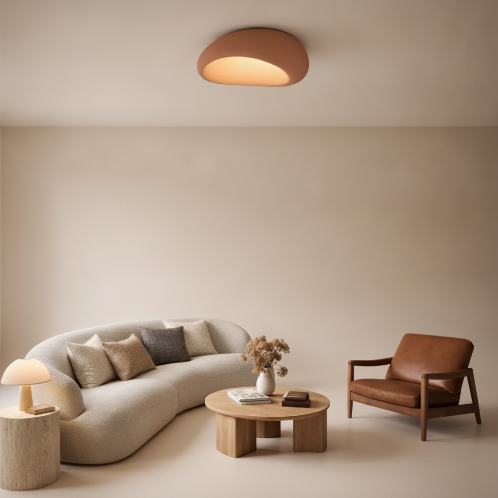 Plafonnier à led - Épure Wabi-Sabi