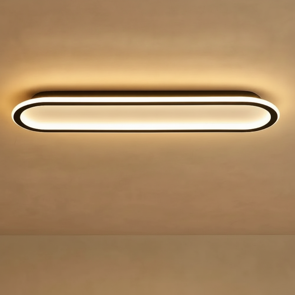Plafonnier À Led - Ligne Lumineuse Contemporaine