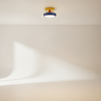 Plafonnier Couloir - Galet de Verre Coloré