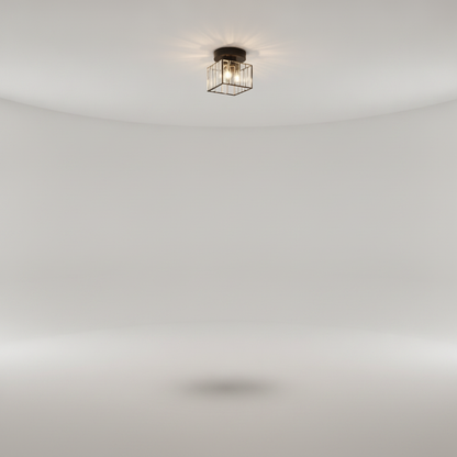 Plafonnier en Verre - Éclat Cristal Noir