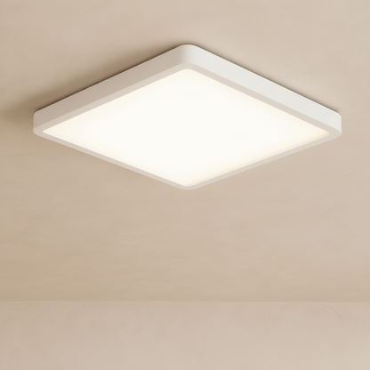 Plafonnier Led Carré - Cadre Bois Intuitif