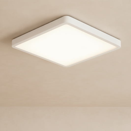 Plafonnier Led Carré - Cadre Bois Intuitif
