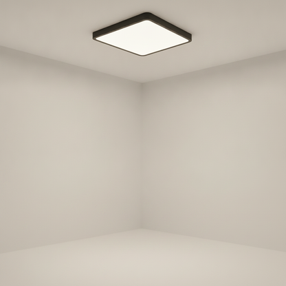 Plafonnier Led Carré - Cadre Bois Intuitif