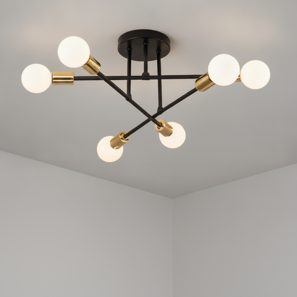 Plafonnier Led Moderne - Cercle Métal Contemporain