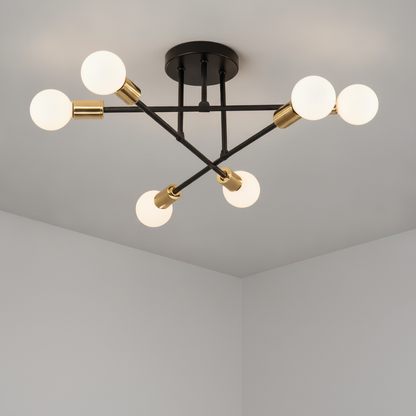 Plafonnier Led Moderne - Cercle Métal Contemporain