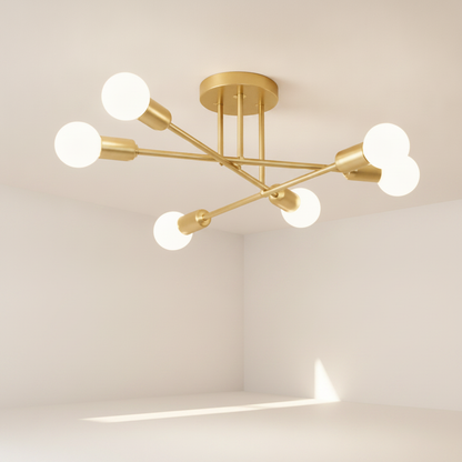 Plafonnier Led Moderne - Cercle Métal Contemporain