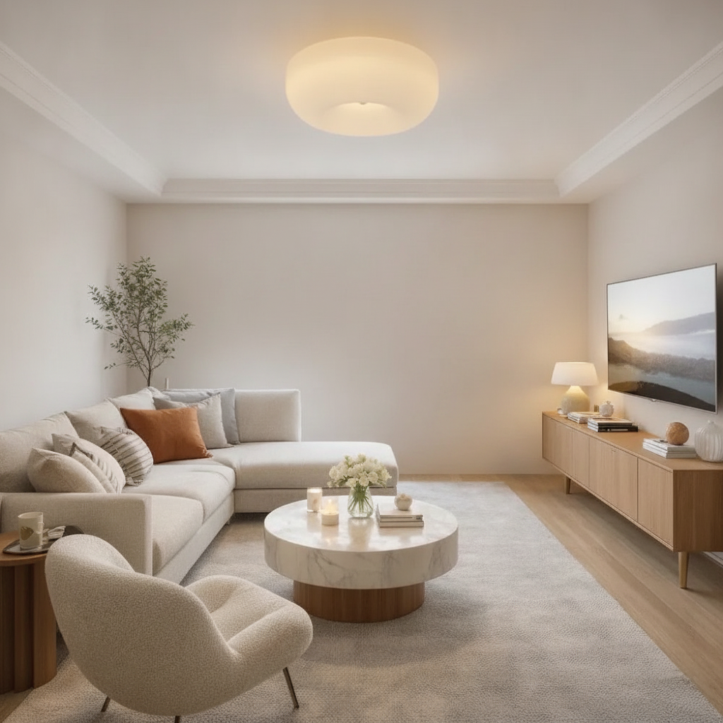 Plafonnier Led Salon - Nuage Sculptural Japandi