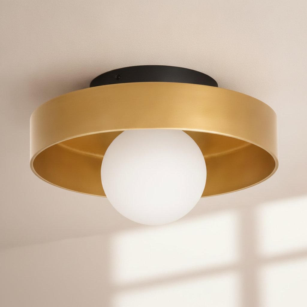 Plafonnier Luminaire Led - Halo Solaire Contemporain