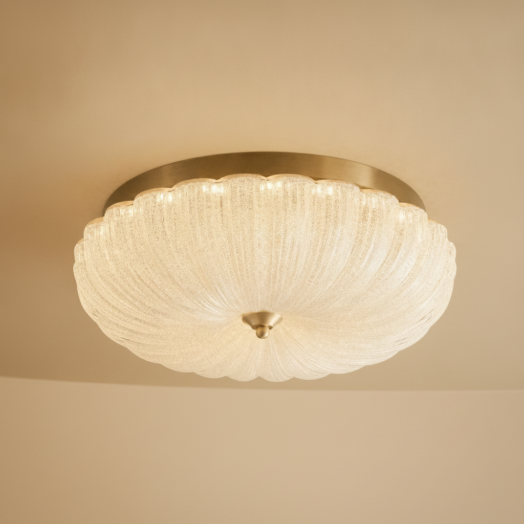 Plafonnier Salon - Cristal Crème Bauhaus