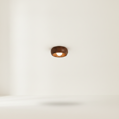 Plafonnier Vintage - Galbe Grain De Bois