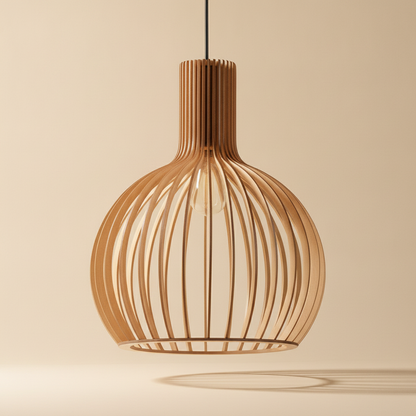 Suspension Bois - Charme Minimaliste