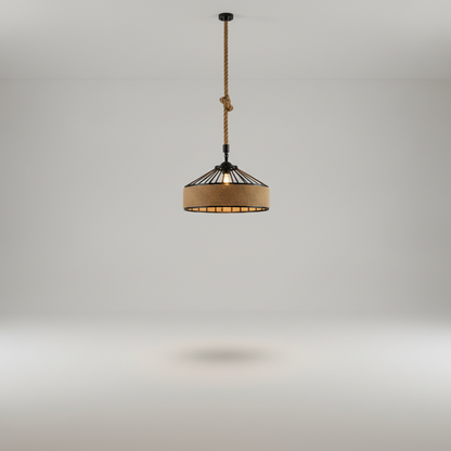Suspension Corde - Tambour De Chanvre Rétro
