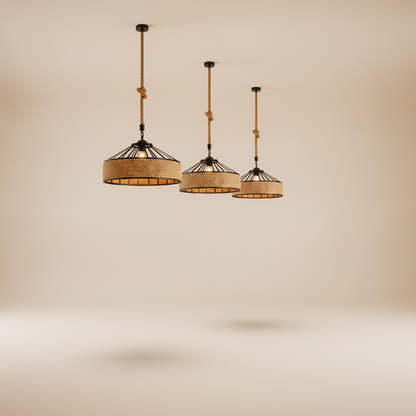 Suspension Corde - Tambour De Chanvre Rétro