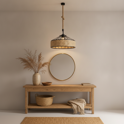 Suspension Corde - Tambour De Chanvre Rétro