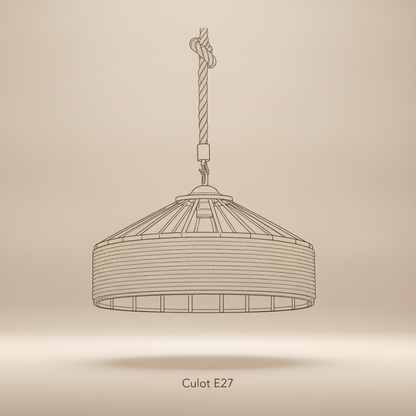 Suspension Corde - Tambour De Chanvre Rétro