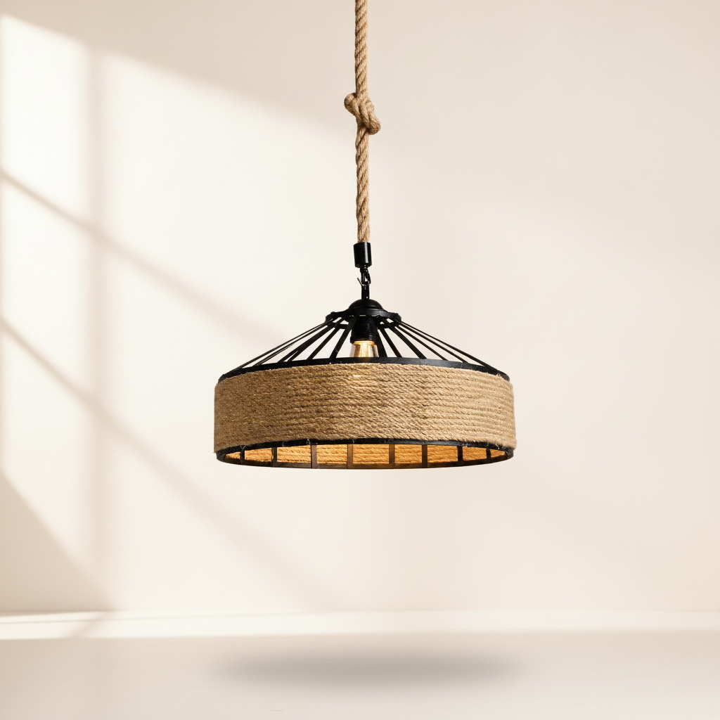 Suspension Corde - Tambour De Chanvre Rétro