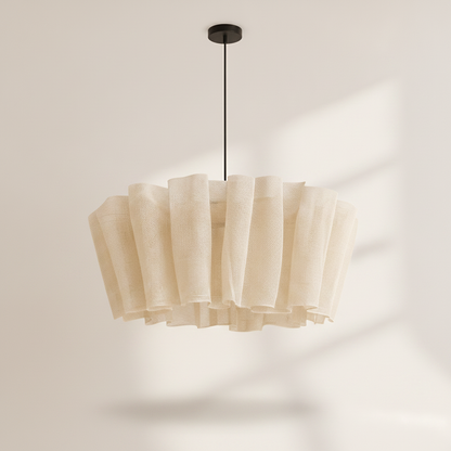 Suspension en Tissu - Voile Plissé Wabi Sabi