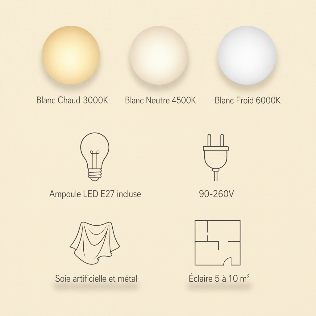 Suspension Japonaise - Lampion de Soie Zen