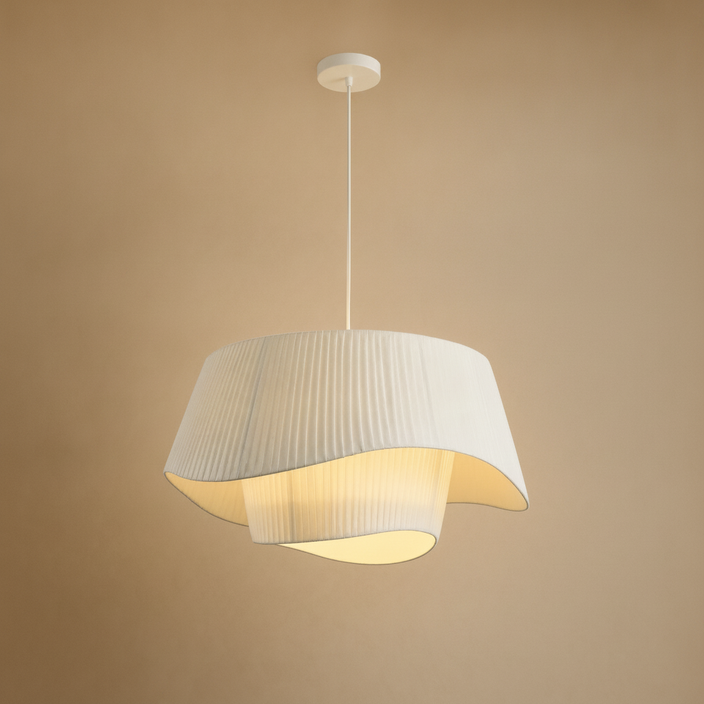 Suspension Lin - Voile Crème Nordique