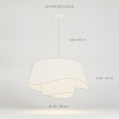 Suspension Lin - Voile Crème Nordique