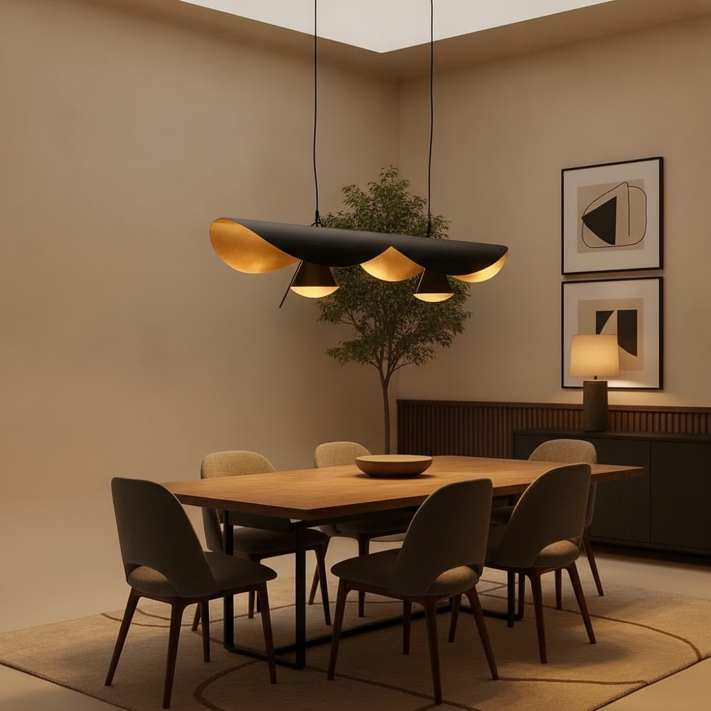 Suspension Linéaire LED - Ligne Polie Minimaliste