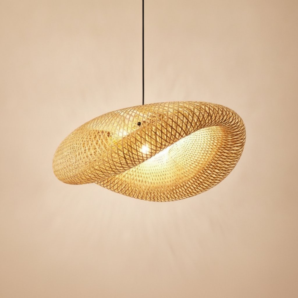 Suspension Luminaire Bambou - Halo Bambou Tressé