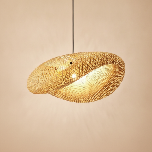 Suspension Luminaire Bambou - Halo Bambou Tressé
