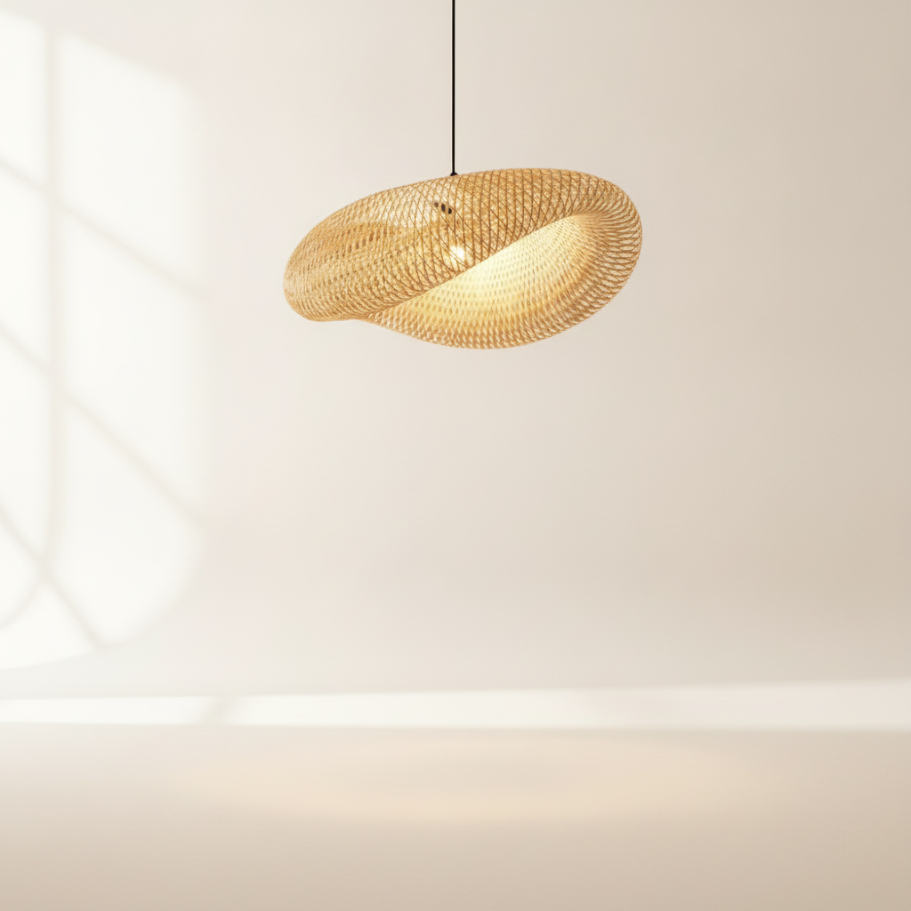 Suspension Luminaire Bambou - Halo Bambou Tressé