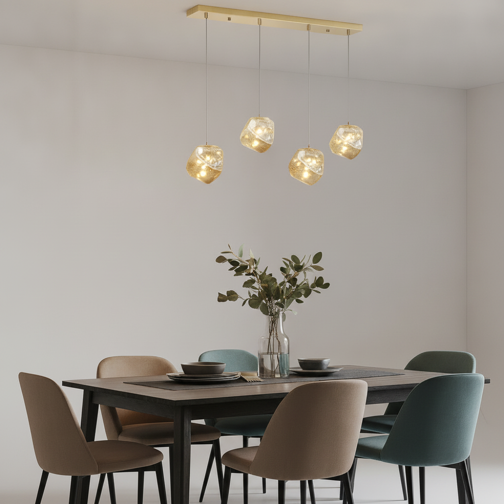 Suspension Luminaire Design - Halo Acrylique Raffiné