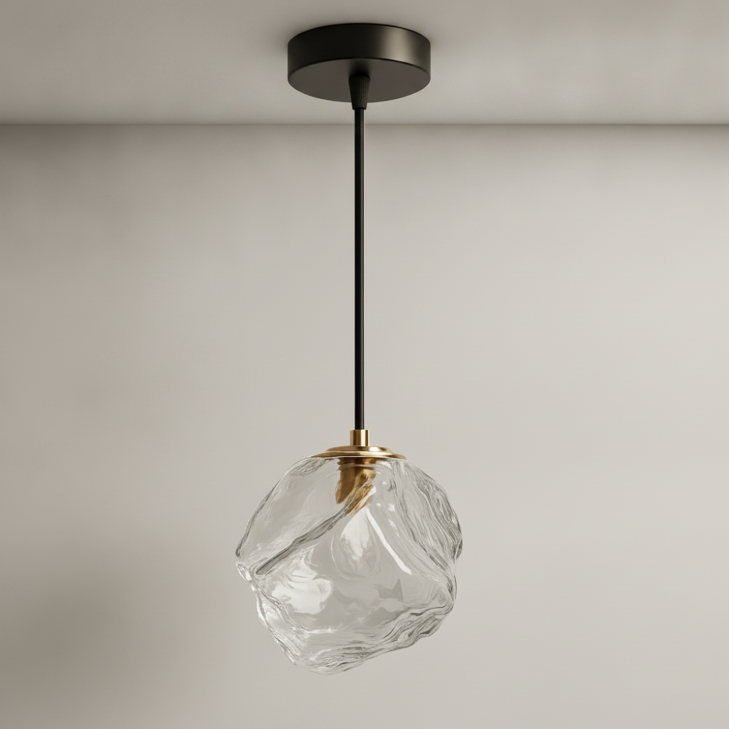 Suspension Luminaire Design - Halo Acrylique Raffiné