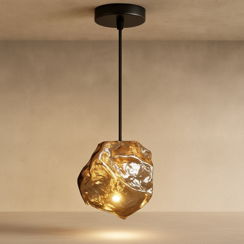 Suspension Luminaire Design - Halo Acrylique Raffiné