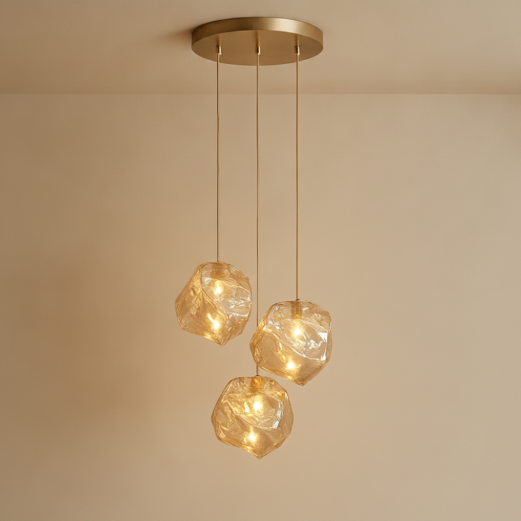 Suspension Luminaire Design - Halo Acrylique Raffiné