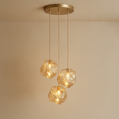 Suspension Luminaire Design - Halo Acrylique Raffiné