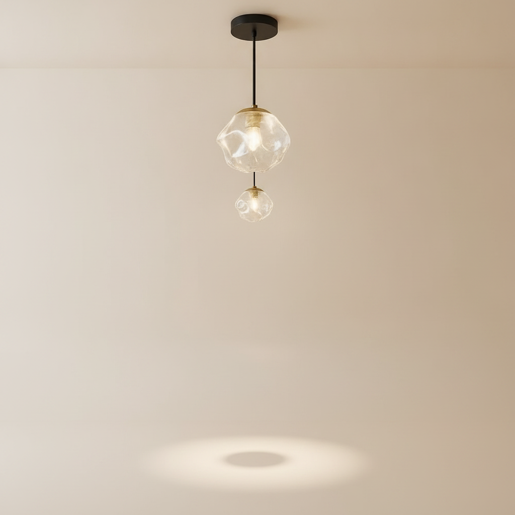 Suspension Luminaire Design - Halo Acrylique Raffiné