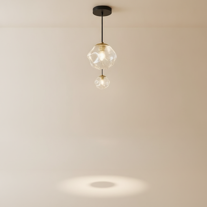 Suspension Luminaire Design - Halo Acrylique Raffiné