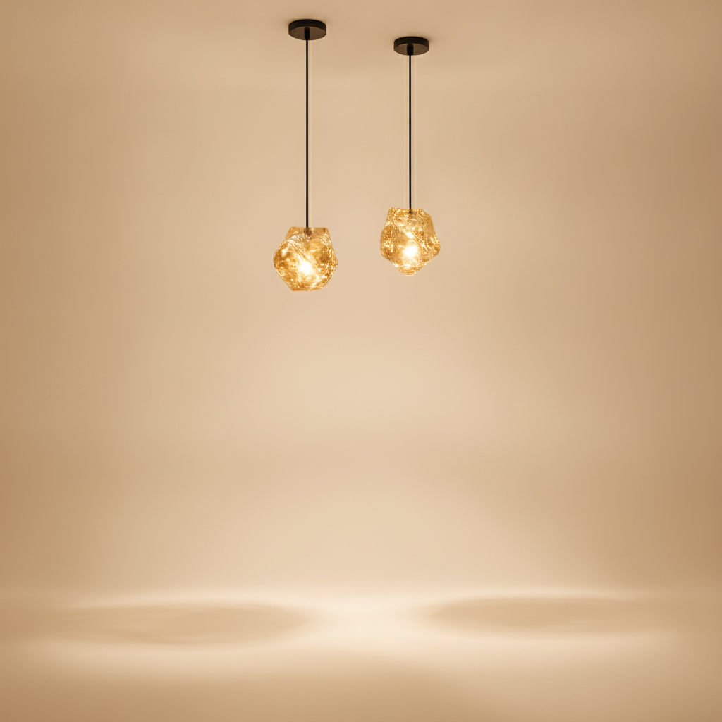 Suspension Luminaire Design - Halo Acrylique Raffiné