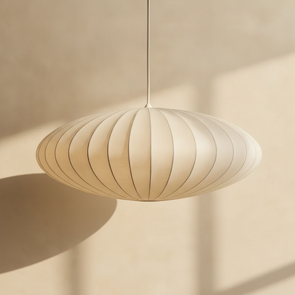 Suspension Luminaire Design - Voile De Soie Japandi