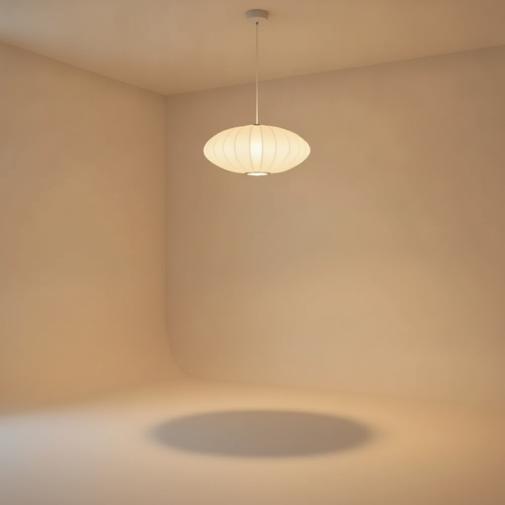 Suspension Luminaire Design - Voile De Soie Japandi