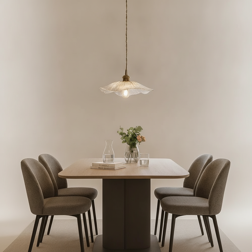 Suspension Luminaire en Verre - Éclat Floral