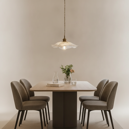 Suspension Luminaire en Verre - Éclat Floral