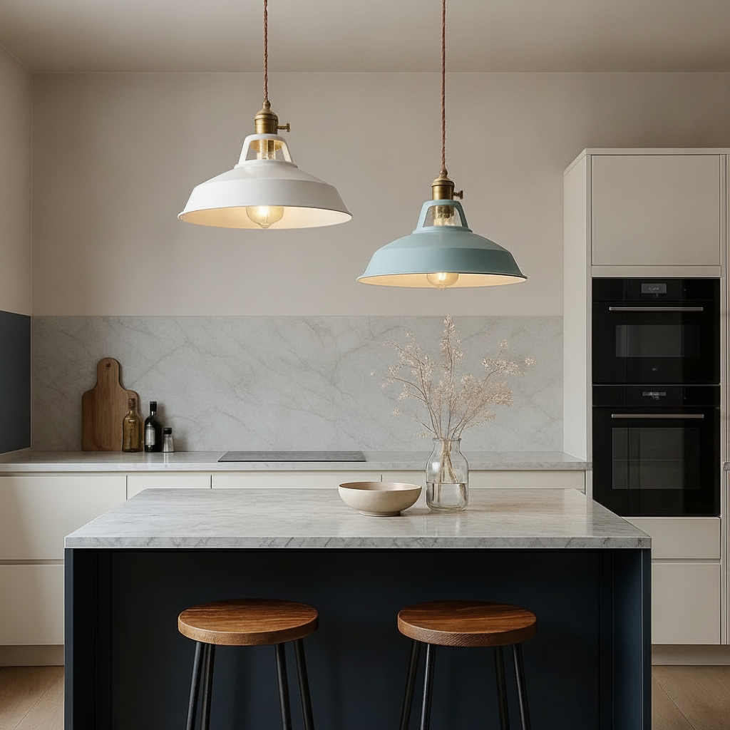 Suspension Luminaire Industriel - Éclat Rétro Pastel