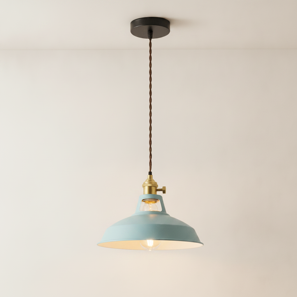 Suspension Luminaire Industriel - Éclat Rétro Pastel