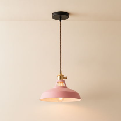 Suspension Luminaire Industriel - Éclat Rétro Pastel