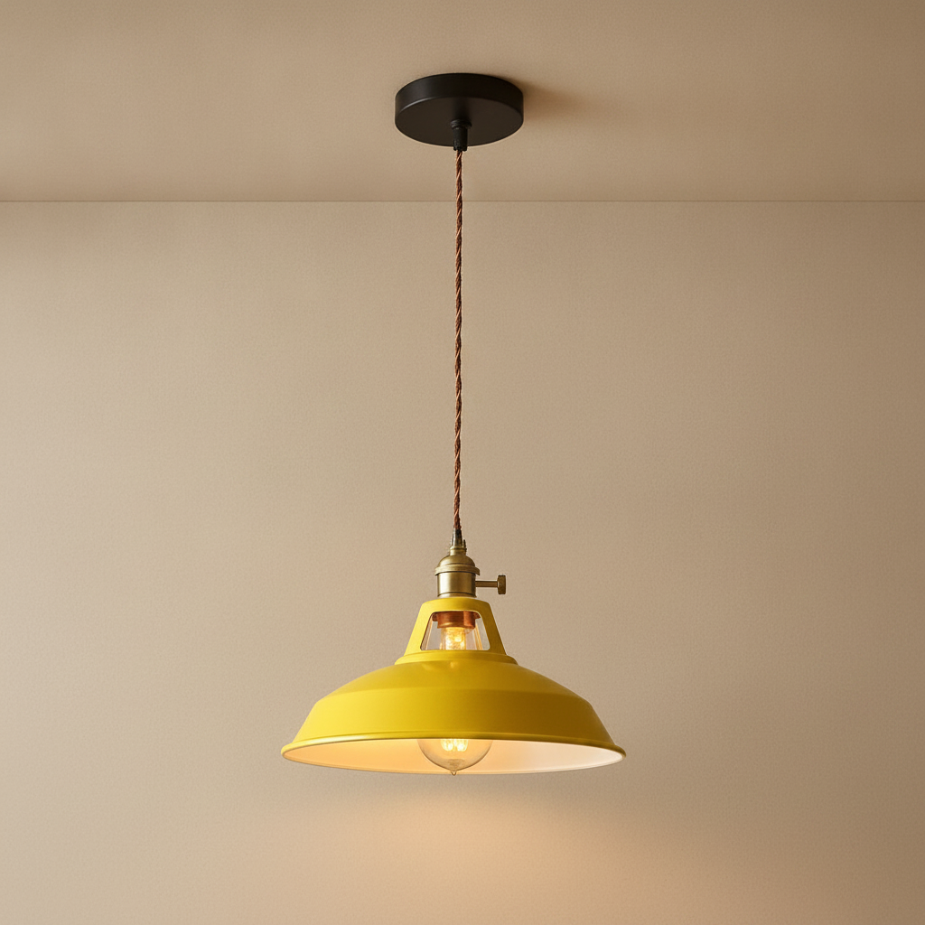 Suspension Luminaire Industriel - Éclat Rétro Pastel