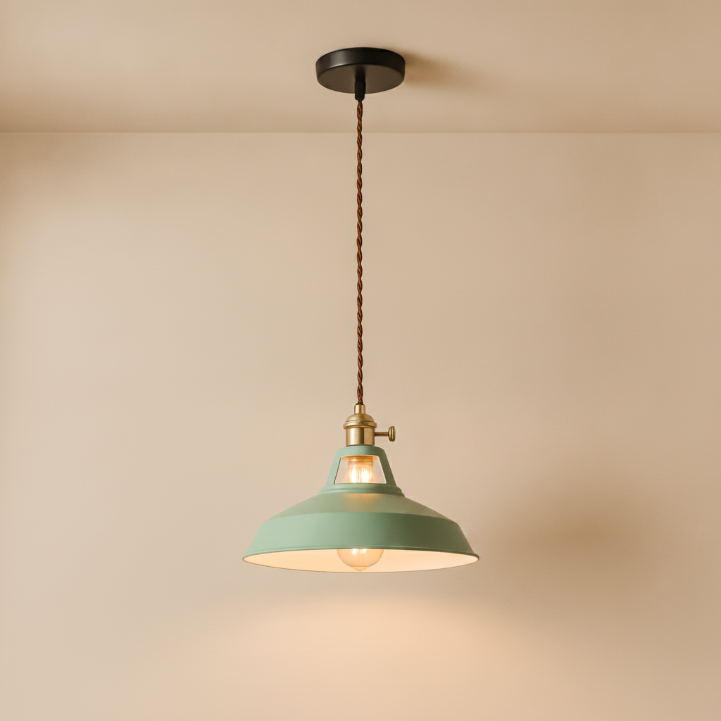 Suspension Luminaire Industriel - Éclat Rétro Pastel