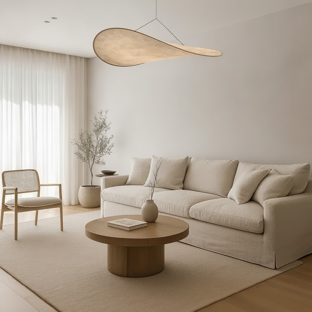 Suspension Luminaire Japandi - Sérénité Éclipsée