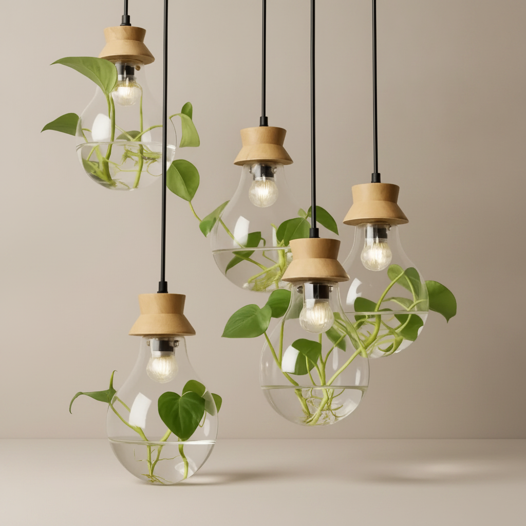 Suspension Luminaire Lampe - Flore Éclairée
