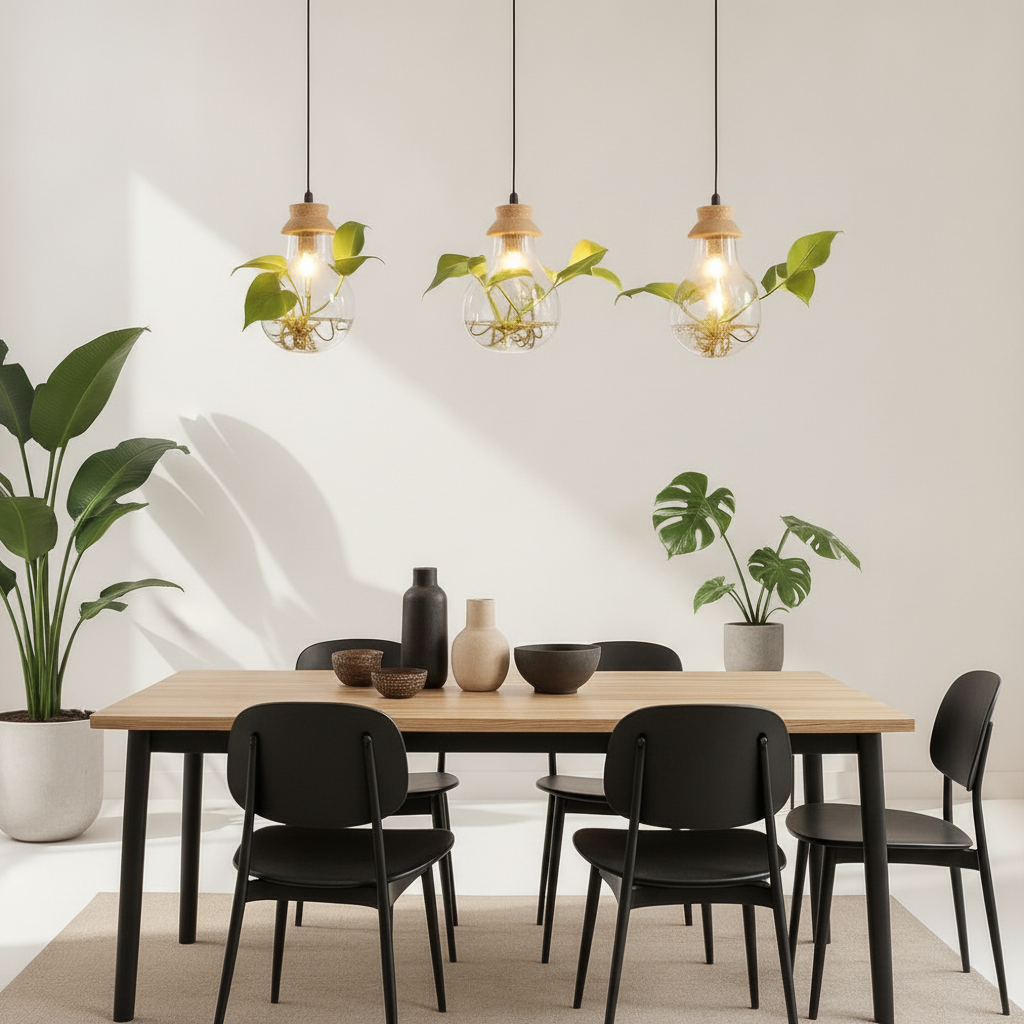 Suspension Luminaire Lampe - Flore Éclairée