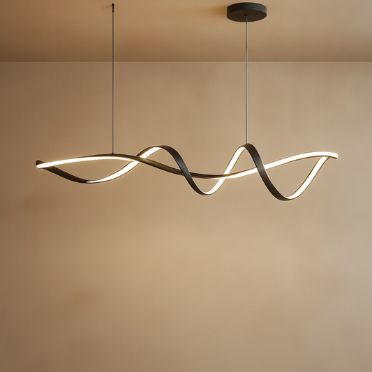 Suspension Luminaire Led - Éclat Noir Contemporain