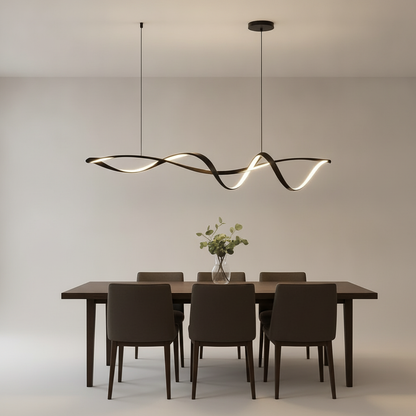Suspension Luminaire Led - Éclat Noir Contemporain